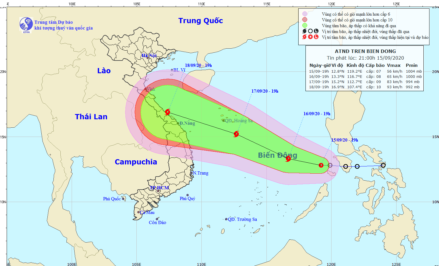Áp thấp nhiệt đới có khả năng mạnh lên thành bão ảnh 1