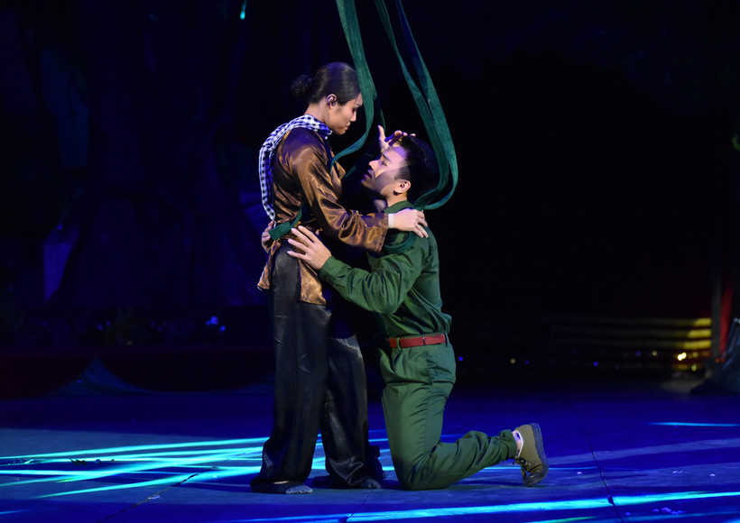 Liên đoàn Xiếc Việt Nam sẽ có chương trình nghệ thuật xúc động hướng tời kỷ niệm 50 năm thống nhất đất nước. (Ảnh: PV/Vietnam+)