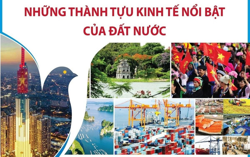 Triển lãm mang đến bức tranh toàn cảnh về những thành tựu nổi bật nhất trên các lĩnh vực của đất nước. (Ảnh: TTXVN)