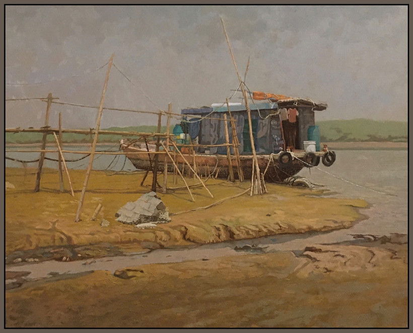 Một tác phẩm của họa sỹ Phạm Xuân Trung sẽ được bày trong triển lãm.