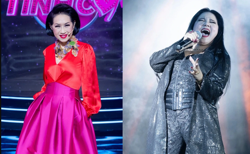 Danh ca Ý Lan và 'Nữ hoàng Rock' Ngọc Ánh sẽ tham gia 'cầm cân nảy mực'. (Ảnh: CTV/Vietnam+)