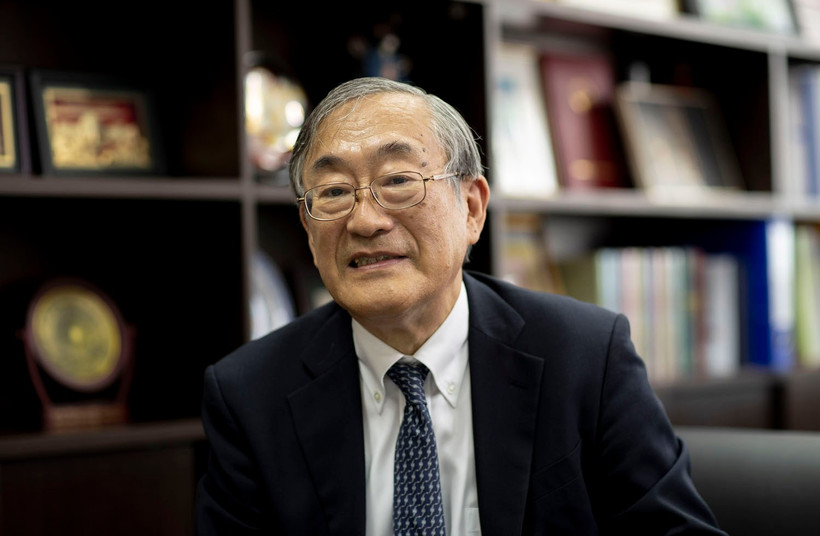 Giáo sư-Tiến sỹ Furuta Motoo là một nhà nghiên cứu về Việt Nam kỳ cựu, thông thạo tiếng Việt. (Ảnh: TTXVN phát)