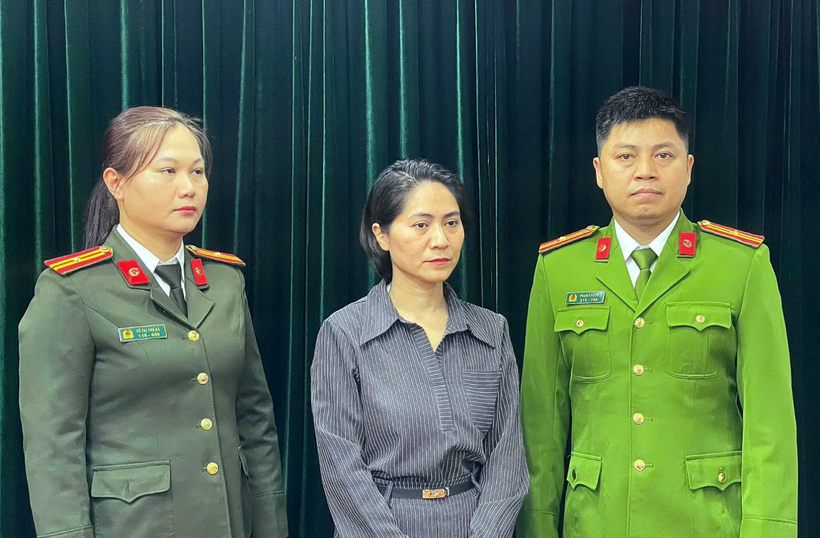 Nguyễn Thị Thu Hà, Giám đốc Công ty Ngọc Việt Education. (Ảnh: Công an cung cấp).