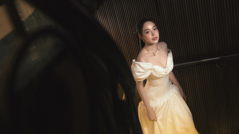 Hoa hậu Thanh Thủy được vinh danh "Mỹ nhân của năm." (Ảnh: CTV/Vietnam+)