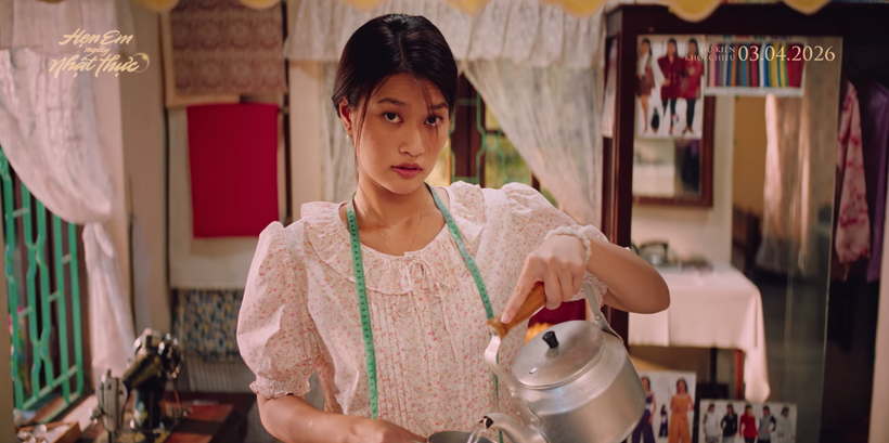 Thiên Ân xuất hiện nền nã chuẩn “gái nhà lành” trong phim mới.