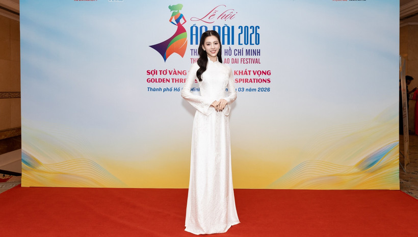 Hoa hậu Tiểu Vy là một trong những Đại sứ của lễ hội. (Ảnh: CTV/Vietnam+)