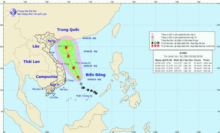 Áp thấp nhiệt đới đổi hướng và có khả năng mạnh lên thành bão ảnh 1
