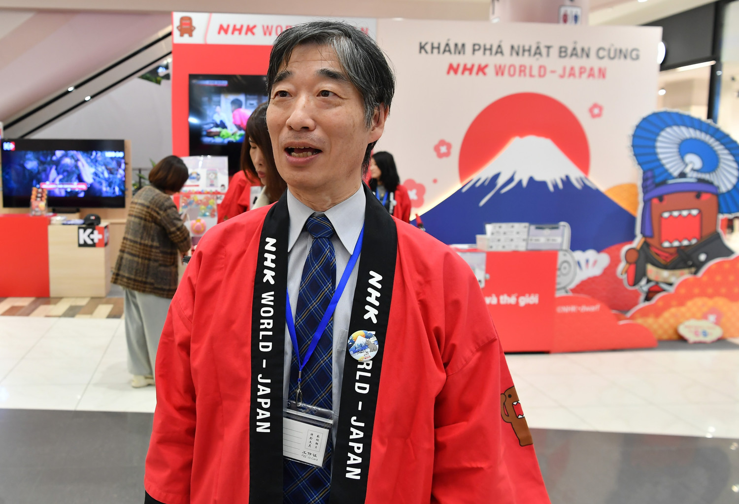 Pan Kuriki Seiichi, zástupce NHK World-Japan, se podělil o své myšlenky k akci. (Foto: PV/Vietnam+) dat-8663.jpg