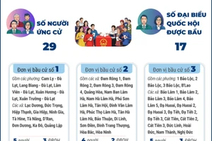 Bầu cử Quốc hội và HĐND: 6 đơn vị bầu cử của tỉnh Lâm Đồng