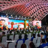 Không gian tổ chức chương trình khai mạc Gala "Tổ quốc bình yên" tại Đà Nẵng. (Ảnh: Thanh Phong/Vietnam+)