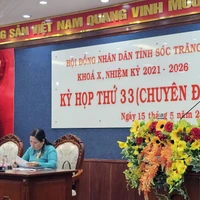 Quang cảnh kỳ họp HĐND tỉnh Sóc Trăng. (Ảnh: Trung Hiếu/TTXVN)