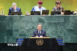 Tổng Bí thư, Chủ tịch nước Tô Lâm phát biểu tại Hội nghị Thượng đỉnh Tương lai, Đại hội đồng Liên hợp quốc Khóa 79, ngày 22/9/2024. (Ảnh: Lâm Khánh/TTXVN)