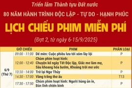 Lịch chiếu phim miễn phí đợt 2 tại Triển lãm Thành tựu đất nước
