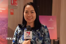 Tiến sỹ Lê Thu Hường, Chủ tịch Ban Cố vấn Viện Chính sách Việt Nam-Australia. (Ảnh: Lê Đạt/TTXVN)