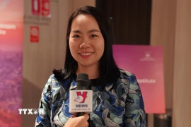 Tiến sỹ Lê Thu Hường, Chủ tịch Ban Cố vấn Viện Chính sách Việt Nam-Australia. (Ảnh: Lê Đạt/TTXVN)