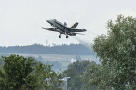 Máy bay chiến đấu F/A-18 của Không quân Thụy Sĩ. (Ảnh: SWI)