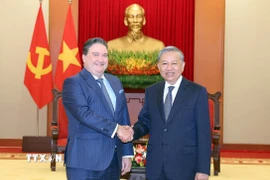 Tổng Bí thư Tô Lâm tiếp Đại sứ Hoa Kỳ Marc Knapper. (Ảnh: Thống Nhất/TTXVN)