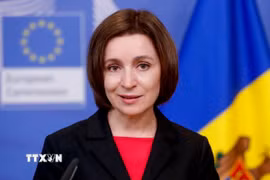 Tổng thống Moldova Maia Sandu. (Ảnh: AFP/TTXVN)