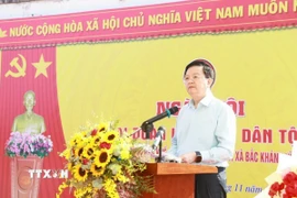 Phó Thủ tướng Chính phủ Mai Văn Chính phát biểu tại ngày hội. (Ảnh: Xuân Triệu/TTXVN)