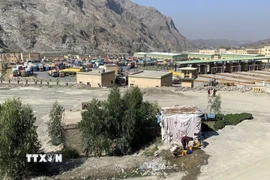 Cửa khẩu Torkham ở biên giới Pakistan-Afghanistan. (Ảnh: THX/TTXVN)