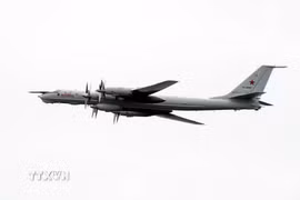 Máy bay trinh sát Tupolev TU-142 của Nga. (Ảnh: AFP/TTXVN)