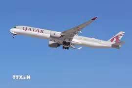 Máy bay của Hãng hàng không Qatar Airways. (Ảnh: AFP/TTXVN)