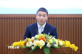 Chủ tịch Liên hiệp các tổ chức hữu nghị Việt Nam Phan Anh Sơn phát biểu. (Ảnh: An Đăng/TTXVN)