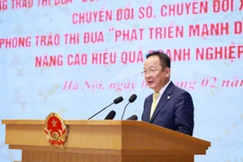 Nhà sáng lập, Chủ tịch Điều hành Tập đoàn T&T Group, ông Đỗ Quang Hiển, phát biểu tại Lễ phát động.