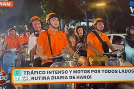 Ảnh chụp màn hình phóng sự về Việt Nam. (Ảnh: Diệu Hương/TTXVN)