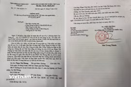 Thông báo truy tố bị can.
