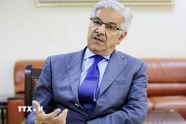 Bộ trưởng Quốc phòng Pakistan Khawaja Muhammad Asif. (Ảnh: IRNA/TTXVN)