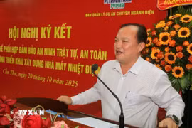 Ông Nguyễn Văn Hòa, Phó Chủ tịch UBND thành phố Cần Thơ phát biểu. (Ảnh: Duy Khương/TTXVN)