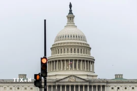 Quang cảnh bên ngoài Toà nhà Quốc hội ở Washington DC. (Ảnh: THX/TTXVN)