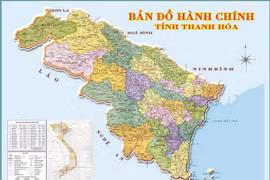 Bản đồ hành chính tỉnh Thanh Hóa. (Nguồn: Cổng thông tin điện tử tỉnh Thanh Hóa)