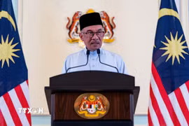 Thủ tướng Malaysia Anwar Ibrahim. (Ảnh: THX/TTXVN)