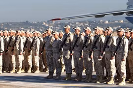 Căn cứ không quân Khmeimim của Nga ở Syria. (Ảnh: The Moscow Times)