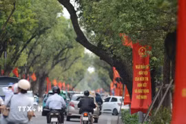 Một tuyến đường ở thành phố Huế. (Ảnh: Văn Dũng/TTXVN)
