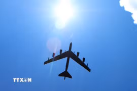 Máy bay B-52 Stratofortress của Không quân Mỹ. (Ảnh: AFP/TTXVN)