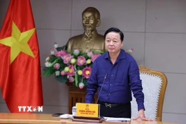 Phó Thủ tướng Trần Hồng Hà phát biểu chỉ đạo cuộc họp. (Ảnh: Văn Điệp/TTXVN)