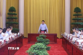 Chủ tịch nước Lương Cường phát biểu chỉ đạo. (Ảnh: Lâm Khánh/TTXVN)