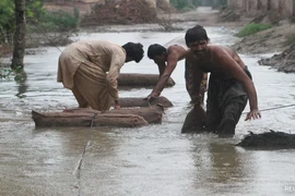 Lũ lụt đã nhấn chìm hơn 4.500 ngôi làng, ảnh hưởng đến hơn 4,4 triệu người ở tỉnh Punjab. (Nguồn: Reuters)