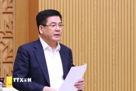 Bộ trưởng Bộ Công Thương Nguyễn Hồng Diên. (Ảnh: Dương Giang/TTXVN)