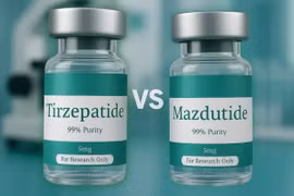 Thuốc giảm cân thế hệ mới Tirzepatide và Mazdutide. (Ảnh: Exploring Peptides)