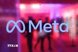 Biểu tượng của Meta. (Ảnh: Reuters/TTXVN)