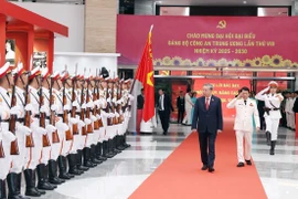 Tổng Bí thư Tô Lâm dự Đại hội đại biểu Đảng bộ Công an Trung ương lần thứ VIII. (Ảnh: Thống Nhất/TTXVN)