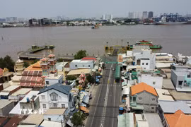 Dự án cầu Cát Lái sẽ nối huyện Nhơn Trạch (Đồng Nai) với Thành phố Hồ Chí Minh qua sông Đồng Nai. (Ảnh: Công Phong/TTXVN)