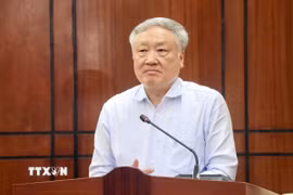 Phó Thủ tướng thường trực Nguyễn Hòa Bình phát biểu tại buổi làm việc. (Ảnh: Sỹ Thắng/TTXVN)