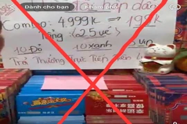 Một phiên livestream xổ số cào của các đối tượng trên nền tảng mạng xã hội.