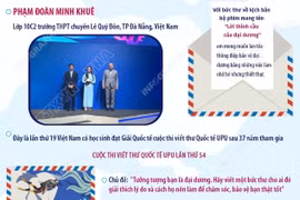 Nữ sinh Đà Nẵng đoạt giải Nhì cuộc thi Viết thư Quốc tế UPU 2025