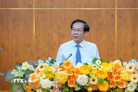 Ông Đỗ Thanh Bình, Ủy viên Trung ương Đảng, đại biểu Quốc hội Thành phố Hồ Chí Minh chuyển sinh hoạt từ Đoàn đại biểu Quốc hội Thành phố Hồ Chí Minh đến Đoàn đại biểu Quốc hội thành phố Cần Thơ. (Ảnh: Thanh Liêm/TTXVN)